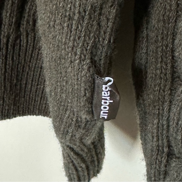 BARBOUR Oversized Slouchy Knit Crewneck Grandpa Dad Boyfriend Sweater Wool - Picture 11 of 11